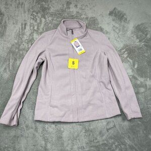 Andrew Marc Womens Full-Zip Ribbed Jacket S Light Purple NWT 6610